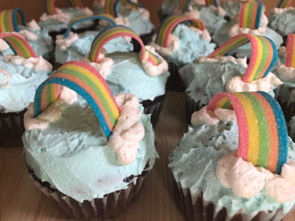 rainbow cupcakes