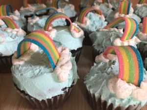 rainbow cupcakes