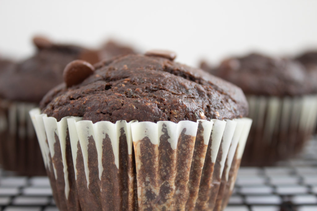 Skinny double Chocolate Muffins