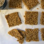 chewy banana oat bars