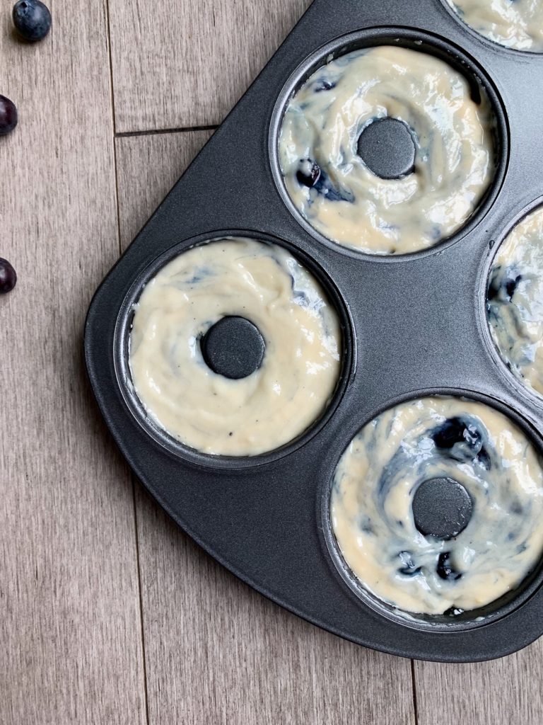 lemon glazed blueberry donuts unbaked