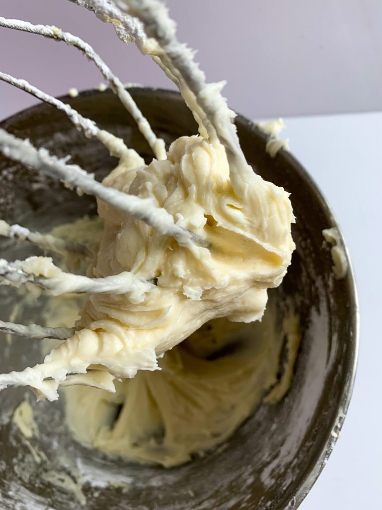 cream cheese frosting on kitchenaid whisk