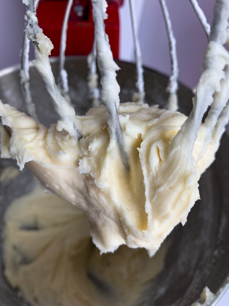 cream cheese frosting on kitchenaid whisk