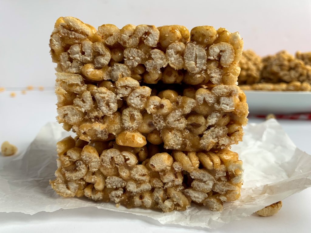 Puffed wheat squares no cocoa.