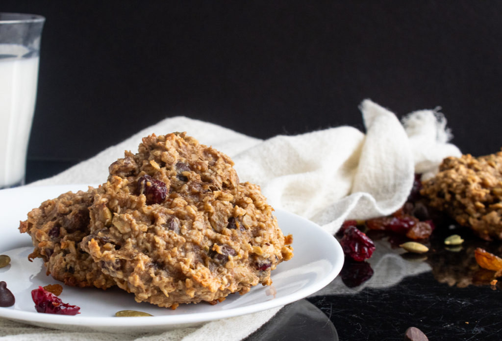 Healthy Breakfast Cookies on plate.