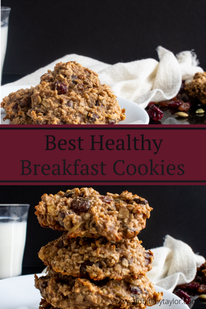 Click to pin Pinterest image for Best Healthy Breakfast Cookies.