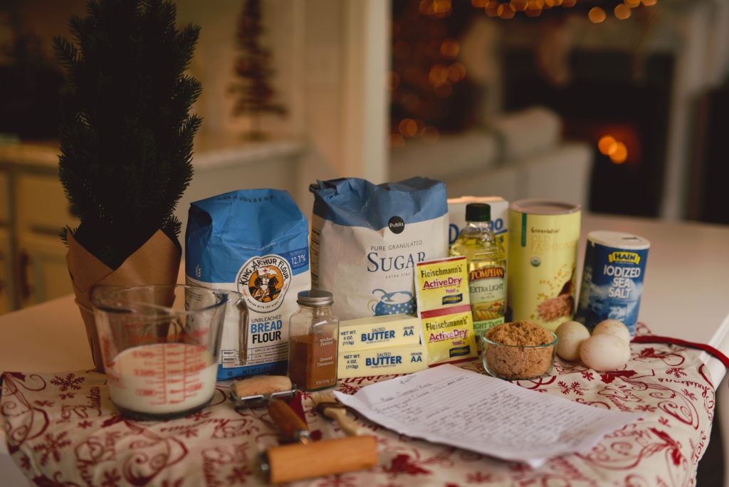 assorted ingredients on table