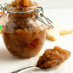 sugar cookie body scrub in jar and on spoon