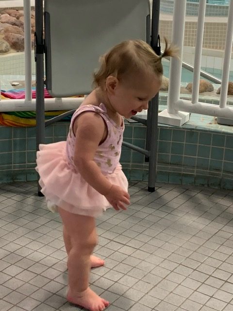 Fall 2020 At a Glance: Sydney at swimming lessons.
