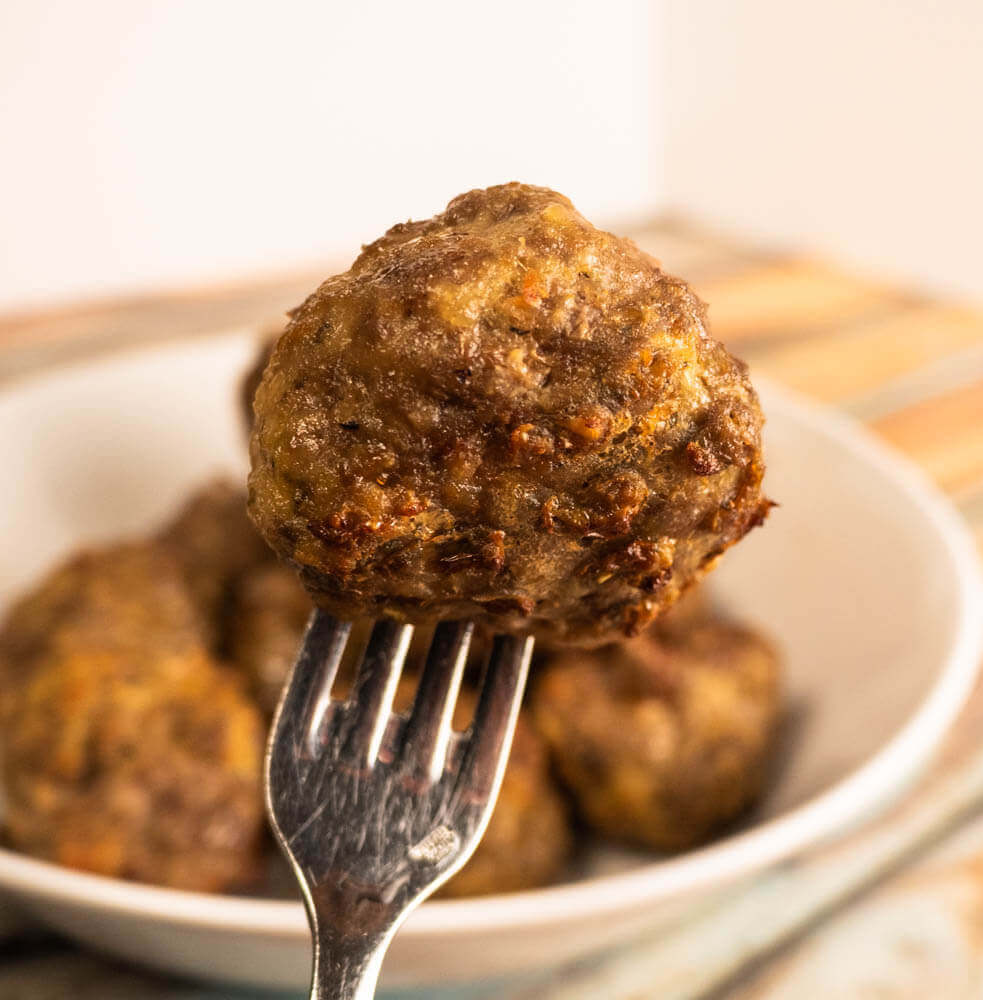 Air Fryer Meatballs- Stuff Matty Cooks