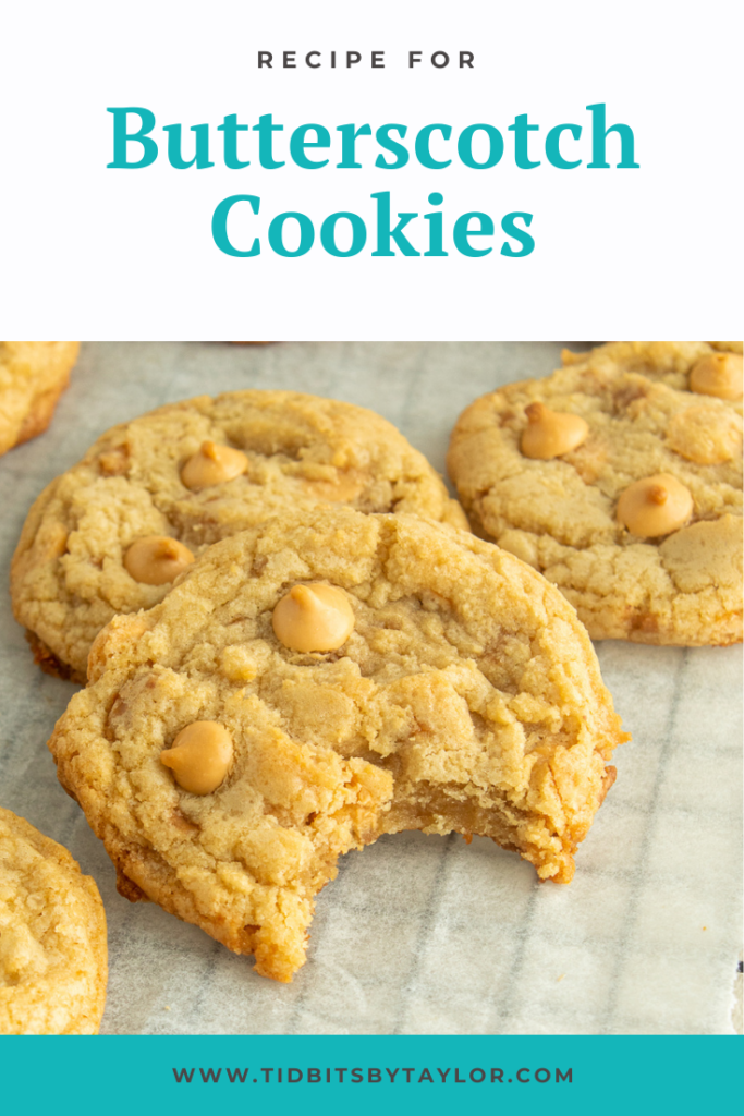 Recipe for Butterscotch Cookies Pinterest image. Click to pin.