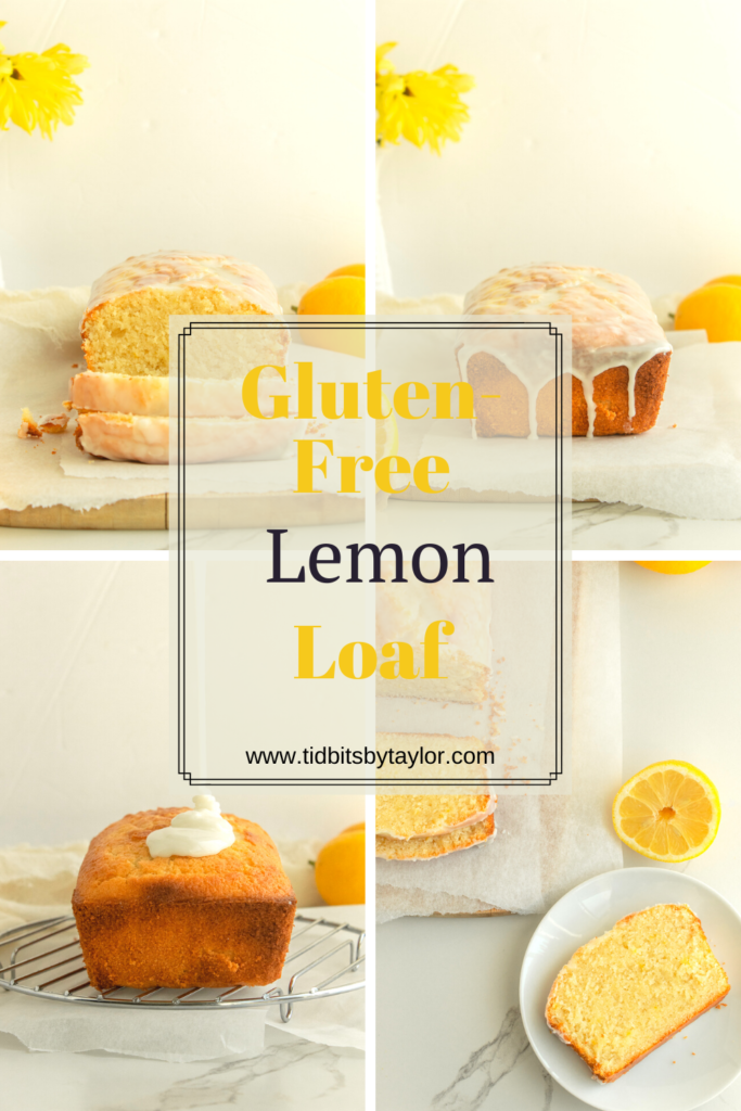 Gluten-free Lemon Loaf Pinterest image. Click to pin.