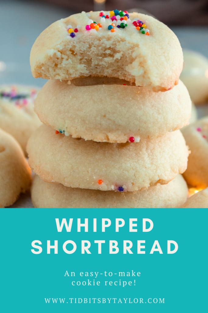 Whipped Shortbread Pinterest image. Click to pin.