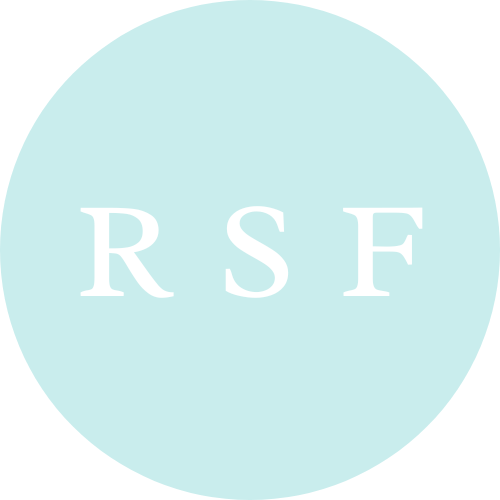 Blue circle with RSF in the middle for refined sugar-free.